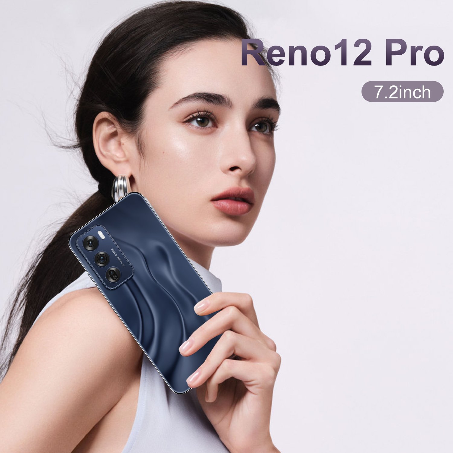 Good quality Unlocked 7.3inch Reno 12 pro 16GB+1TB 5g Smartphone Screen Android 13.0 3g&4g smartphone Face Unlock